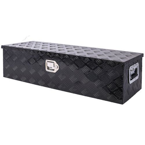 39inch Aluminum Tool Box,heavy Duty Truck Bed Tool Box,outdoor Trailer Pickup Storage Tool Box,RV Storage Organizer,underbody Box W Lock Keys,bla